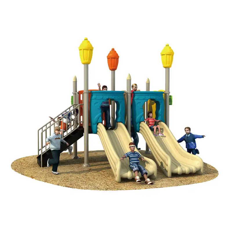 Resort Hotel Thema Plastic Speeltoestellen Buitenspeeltuin Voor Kinderen Spelen Set