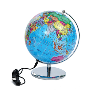 Gelsonlab Globos giratorios de escritorio clásicos, enseñanza geográfica, globos interactivos con mapa del mundo - Product Image 2