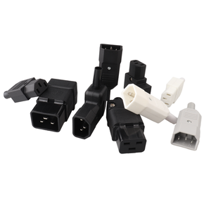 Conector de Corriente CA <span class=keywords><strong>LANZ</strong></span> IEC 60320 C13 C14 C15 C19 C20, Macho y Hembra, Negro, 10A 250V, Estándar Estadounidense - Product Image 1