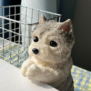 Juguete de simulación TPR: Decoración artesanal de cachorro dibujado a mano, meme de Chihuahua y Schnauzer, juguete de descompresión para aliviar la irritabilidad. - Product Image 2