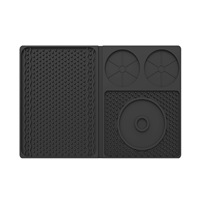Tapis de bar 4-en-1, accessoires de bar pour la maison, tapis à cocktails multifonctionnel pour comptoir avec planche à découper pour le barman, tapis de bar pour la maison