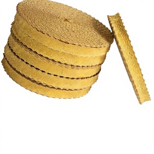 Bordure de cérémonie de luxe personnalisée faite à la main, design en dentelle dorée tressée avec broderie en fil de bouillon - Product Image 6