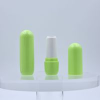 Tube de rouge à lèvres coloré en forme de capsule 3,5g, conteneur vide pour baume à lèvres, emballage portable de gloss cosmétique pour voyage