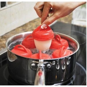 <b>Silicone</b> Egg Cooker 1 Cup Capacity Boiled Eggs Steamer Kitchen <b>Tool</b> - Product Image 4