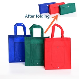Shopper pliable pliable PP non tissé réutilisable Eco recyclage épicerie <span class=keywords><strong>TNT</strong></span> sac à provisions non tissé sacs fourre-tout non tissés avec logos - Product Image 1