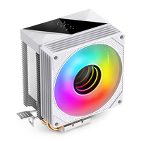 Ventilateur de bureau silencieux Jungle Leopard KF200 avec affichage numérique, LED RGB 9 cm, roulement fluide, débit d'air 34 CFM, deux tubes en cuivre