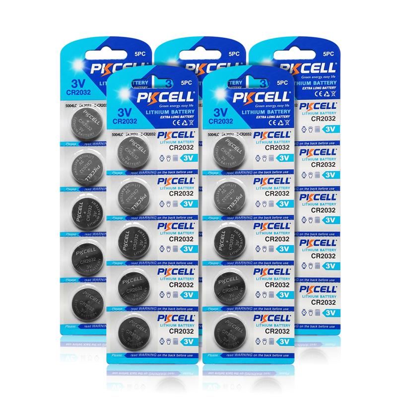 Pkcell Thương Hiệu Pin Lithium 3V Batter Pin Cr2032 Cho Xe Key Xem Pin Kỹ Thuật Số Nhiệt Kế