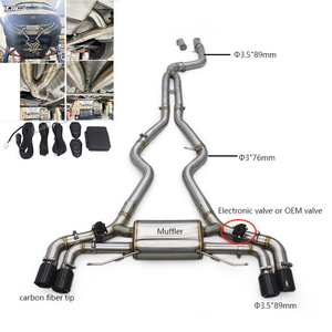 ท่อไอเสีย Valvetronic Catback สำหรับ M240i M440i M340i M340 G20 G22 G26 G42 ท่อไอเสียสแตนเลสขัดเงาขนาด 1.5 มม. - Product Image 1