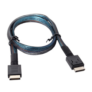 HOLLOW Oculink SFF8611 PCIE 4.0 Cable Male To Male 0.8M Customizable Length For Graphics Card Dock <b>Hard</b> <b>Drive</b> Connection - Product Image 2