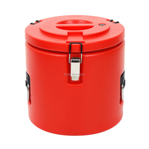 Food Container Outdoor Extra <b>Large</b> Insulated Portable Round Thermal Soup Bucket Insulated Food Barrel - Product Image 4