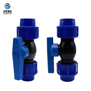 Robinet à bille en plastique bleu, norme nationale, raccord à manchon, contrôle du débit pour robinets d'irrigation - Product Image 3