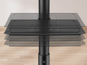 High Loading Capacity Steel Removable <strong>TV</strong> Stand <strong>Floor</strong> <strong>TV</strong> <strong>Mount</strong> Mobile Height Adjustable Luxury <strong>TV</strong> Cart - Product Image 5
