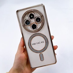 Baili nhà máy ống kính phổ biến khung kim cương long lanh từ mạ điện TPU điện thoại thông minh bảo vệ trường hợp đối với Redmi A3 13C 14C 4G - Product Image 2