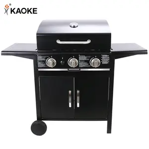 KAOKE vendita calda BBQ Gas Griller Outdoor approvazione Ce 3 bruciatore a Gas principale BBQ Gas Grill fornitore - Product Image 2