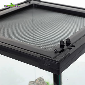 162 L PHK08 çift menteşe kapılar ve iki drenaj sürüngen kafesi ile Ultra net cam teraryum Habitat - Product Image 6