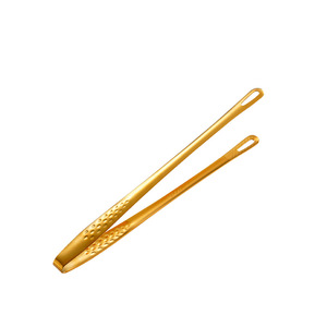 Nuevas Pinzas para Barbacoa de Acero Inoxidable 304, Pinzas para Pan Estilo Coreano, Pinzas Doradas Populares para Buffet y Fresas - Product Image 5