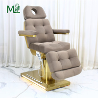 Table de massage électrique de luxe avec 3 moteurs, pliable, mobilier commercial pour salon de spa et usage en entrepôt