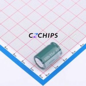 Condensador Electrolítico de Aluminio de Montaje Pasante EGD2GM330K20OT, Componente de Montaje Pasante (THT), D13xL20mm 33uF 20% 400V 5mm - Product Image 1