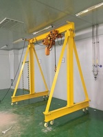 Grue à portique mobile sur rail de 500 kg, 1 t, 3 t, 5 t, 10 t, grue à portique mobile électrique miniature avec palan à chaîne