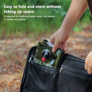 Bolsa de agua de mano plegable de 7,5 l para exteriores, bolsa contenedora de agua de plástico de gran capacidad con válvula, jarra de almacenamiento de agua para Picnic y Camping - Product Image 5