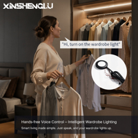 Interrupteur à capteur vocal LED 12V certifié CE pour armoire, 60W, IP21, langue personnalisable pour fabricants intelligents OEM ODM