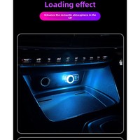 Lumière ambiante USB pour voiture Angel Eye - pas de câblage nécessaire, lumière LED décorative sans fil à effet respirant pour l'intérieur de la voiture