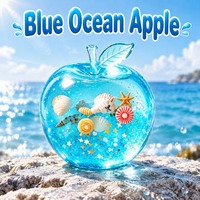 Jouet Squishy Ocean Apple Coquillage Transparent Étoile de Mer à Remontée Lente, Façonnable, Anti-stress, pour Enfants et Adultes