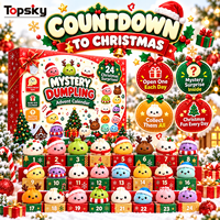 Jouets anti-stress pour adultes : Sac mystère de Noël, Calendrier Fidget Squishy, Boîte surprise, Jouets à presser