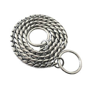 Benutzer definiertes Logo 3mm 4mm 5mm <span class=keywords><strong>Choke</strong></span> Kragen Cooper Schlangen kette für Hund - Product Image 6