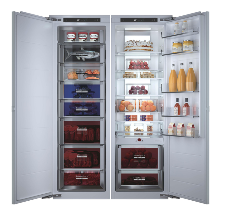 Artaus builtin refrigerator integrated fridge freezer 276L+308L