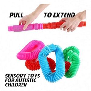 Tubes sensoriels en plastique de qualité supérieure, durables, pour adultes, soulagement de l'anxiété, gadgets sensoriels de poche EDC, jouets fantaisie en vrac - Product Image 3