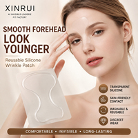 Patch Glabella réutilisable ciblant les rides du front. Soin de la peau flexible pour la nuit, nous prenons en charge le service d'étiquetage privé OEM.