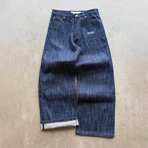 Jeans Baggy de Mezclilla Selvage de Diseño Personalizado de Alta Calidad de 14/15 oz para Hombre, Jeans Japoneses de Mezclilla Cruda - Product Image 2