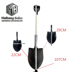 Pelle <span class=keywords><strong>à</strong></span> roue de jardin avec manche, outils de construction, forgée <span class=keywords><strong>à</strong></span> la main, solide et fiable, multifonctionnelle et polyvalente - Product Image 5