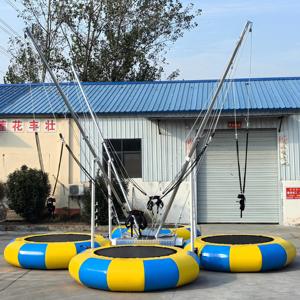 Centre avec remorque pour saut à l'élastique à quatre personnes, airbag commercial pour saut à l'élastique, jeu en plein air adapté aux enfants et aux adultes - Product Image 2