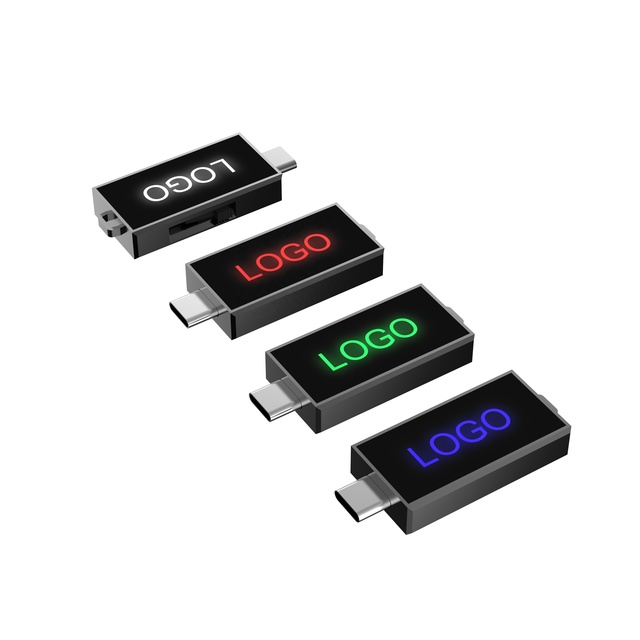 High-end Type-C Otg Usb Flash Drive 64G 128G 32GB 16GB Usb Stick Memory Stick Personalized Gift Luminous USB Flash Drive