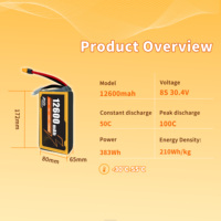 12600mAh 6S 8S 22.8V 100C Yüksek Voltajlı Pil FPV Drone RC Uçak için Yüksek Performans Sıcak Satış En İyi Seçim