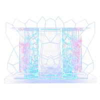 Table de mixage sonore mobile en fer forgé et acrylique pour bar, cabine DJ, système de sonorisation pour salle de karaoké, et boîte de nuit LED