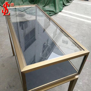 Vitrine de <span class=keywords><strong>comptoir</strong></span> de bijoux en verre en bois personnalisé de luxe avec éclairage LED et rangement en bas conception de <span class=keywords><strong>comptoir</strong></span> de bijouterie - Product Image 5