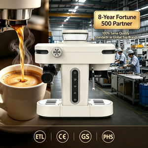 Proveedor Fortune 500, Máquina de Espresso Italiana de 15 Bares, Fabricante OEM/ODM, MOQ Bajo para Pruebas, Certificación CE, 8 Años de Garantía - Product Image 1