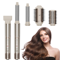Sikat Udara Panas 5 in 1 Multifungsi Alat Penata Rambut Secardor De Pelo Inoic Cepillo Alisador De Pelo Multi Styler dengan Kotak
