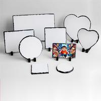 6x8 pouces blanc poli pierre écologique personnalisé Sublimation Plaque 15x20cm Rock Slate Love Style pour la décoration de la maison