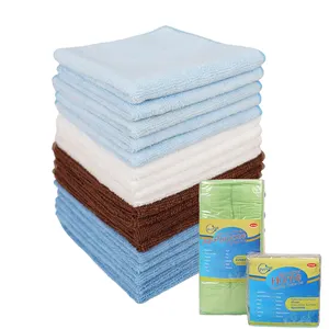 multipurpose cleaning cloth 30cm*30cm custom size household kitchen drying knitted microfiber cloth china trade