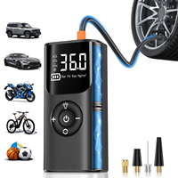 Compresseur d'Air Portable Électrique Rechargeable Sans Fil Numérique Haute Pression 150 PSI pour Gonflage de Pneus de Voiture