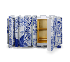 Bocadolobo Heritage Sepia Aparador Artístico Lujo Palace Style Gabinete de madera maciza Credenza Muebles personalizados - Product Image 4