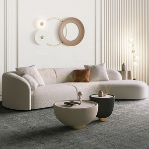 Meubles de salon modernes de luxe, canapés en acier inoxydable et en bois, ensemble de canapés, meubles de salon, canapé - Product Image 4