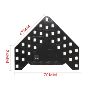 Feux de signalisation dynamiques avec balayage de signal, clignotants automatiques à flèche, 33 SMD 12V, lampe de rétroviseur, panneaux d'indicateurs LED pour voiture - Product Image 2