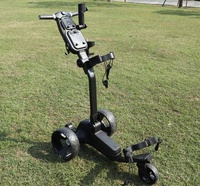 Chariot de golf électrique pliable à 3 roues avec poignée réglable pour golfeurs, fabriqué en usine