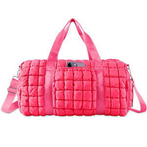 Bolsa de Viaje Deportiva Informal, Duradera, Ligera, con Cierre, de Gran Capacidad, para Gimnasio, Fin de Semana, Avión, para Mujer - Product Image 5