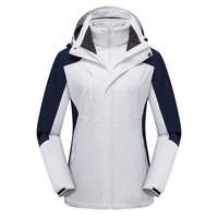Chaqueta de Esquí Impermeable 3 en 1 Unisex de Alta Calidad, Transpirable, Cortavientos, para Montañismo al Aire Libre, con Capucha